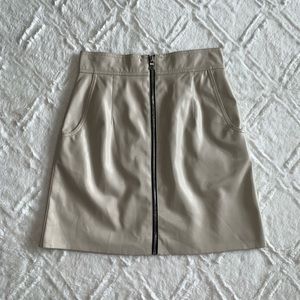 French Connection Faux Leather Mini Skirt